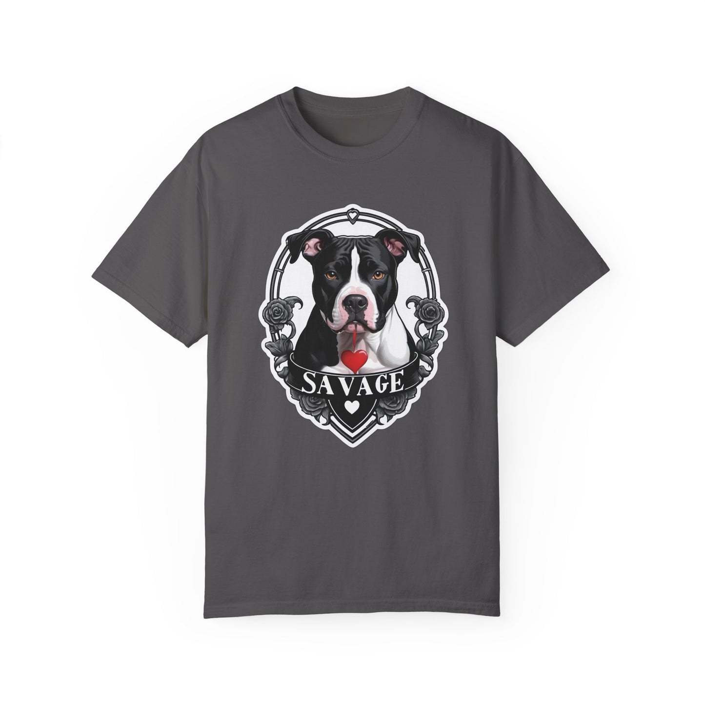 Savage Pitbull Hanging Heart T-Shirt