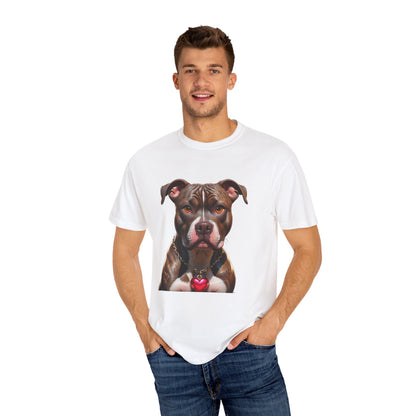 Pitbull Heart Necklace T-shirt