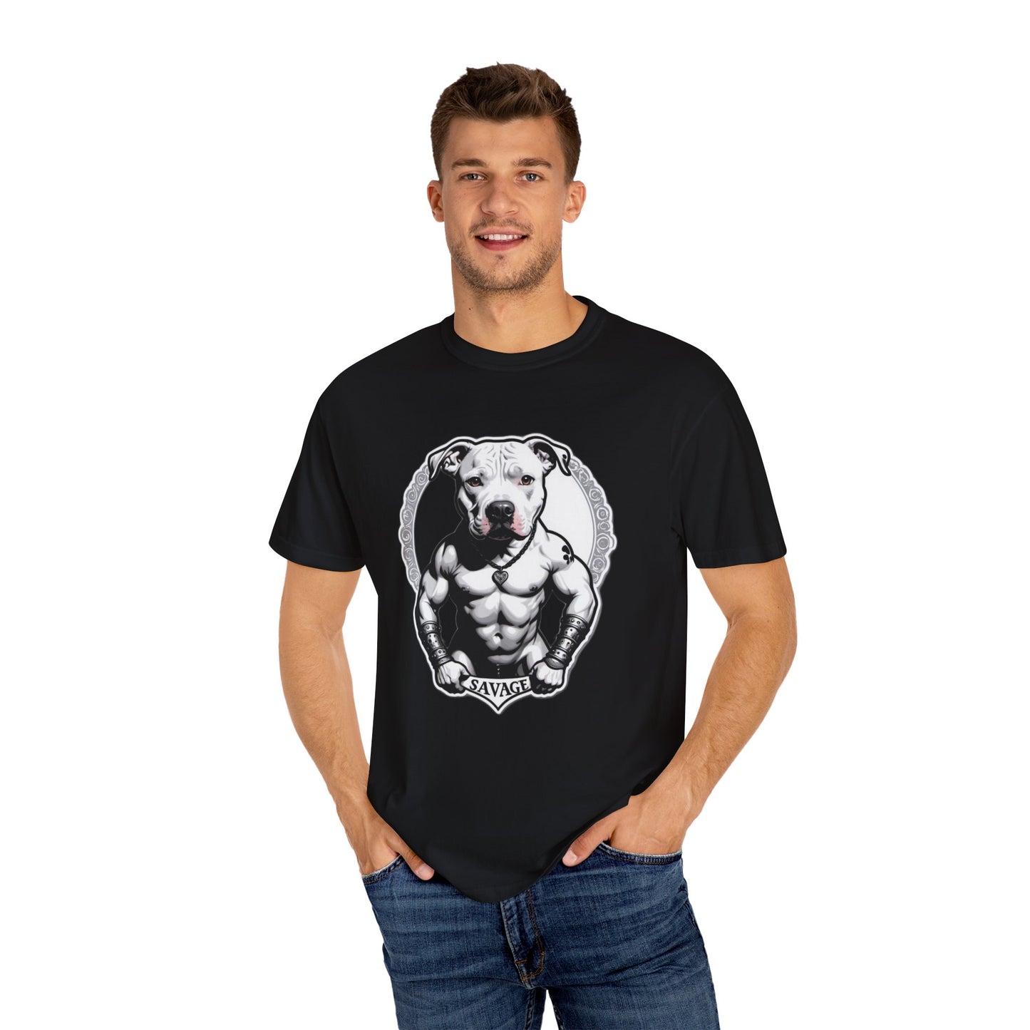 Savage Pitbull Crest T-shirt