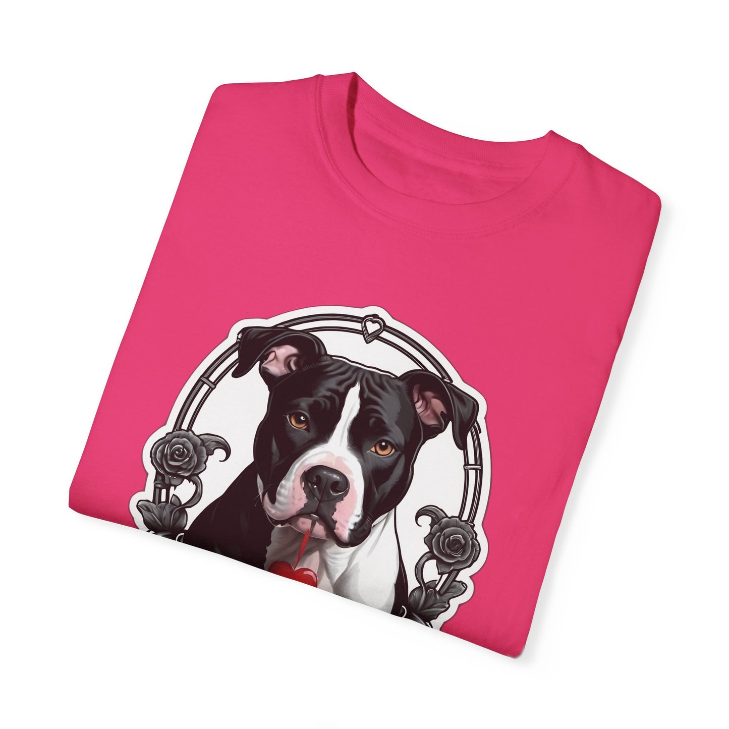 Savage Pitbull Hanging Heart T-Shirt