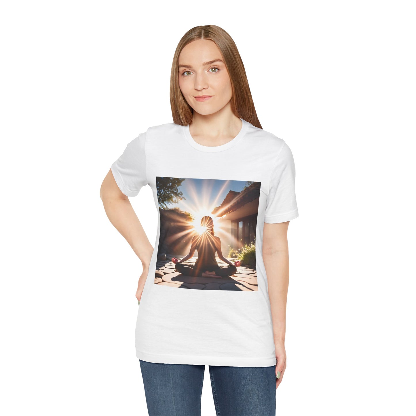 Sunrise Meditation T‑Shirt — Yoga & Mindfulness Graphic