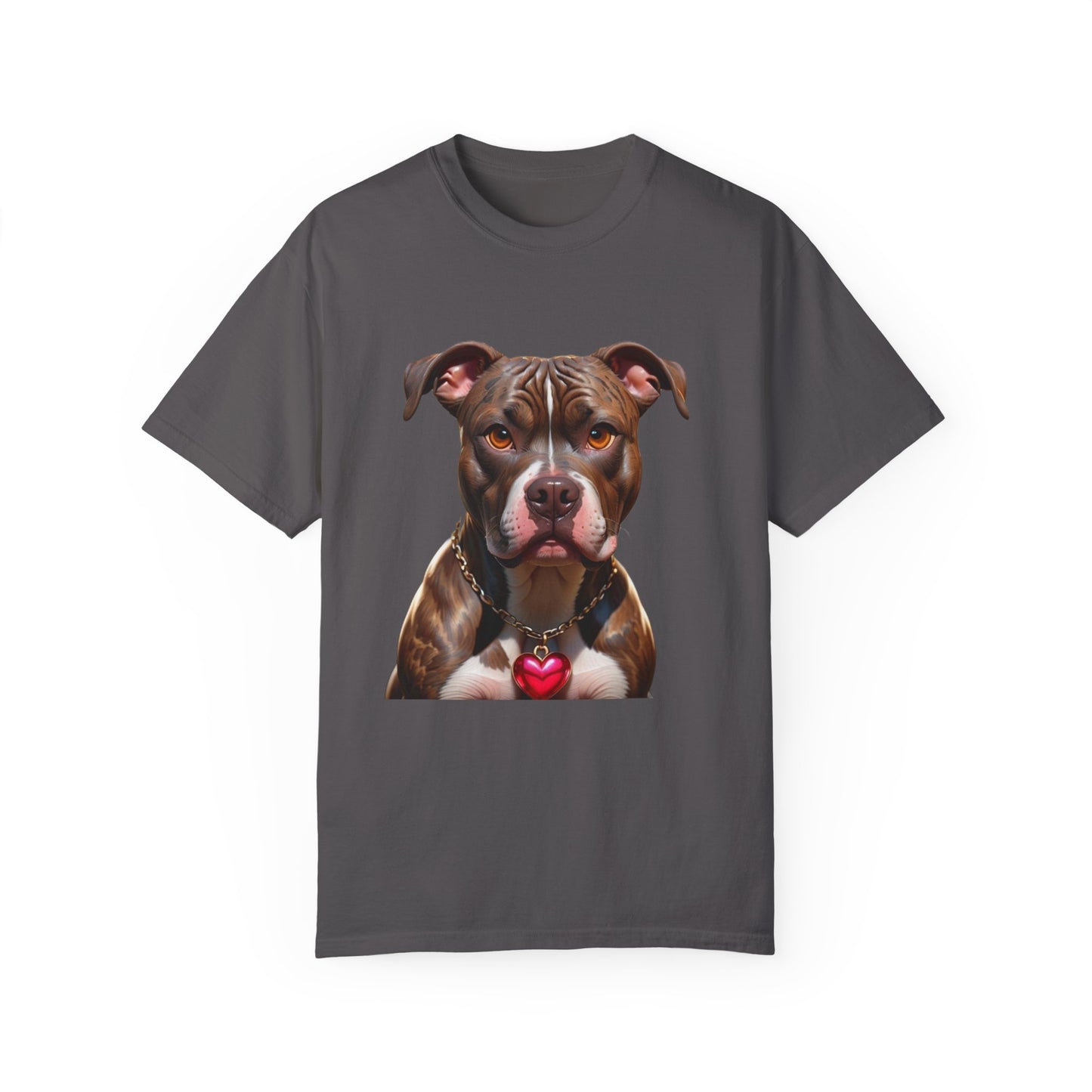 Pitbull Heart Necklace T-shirt