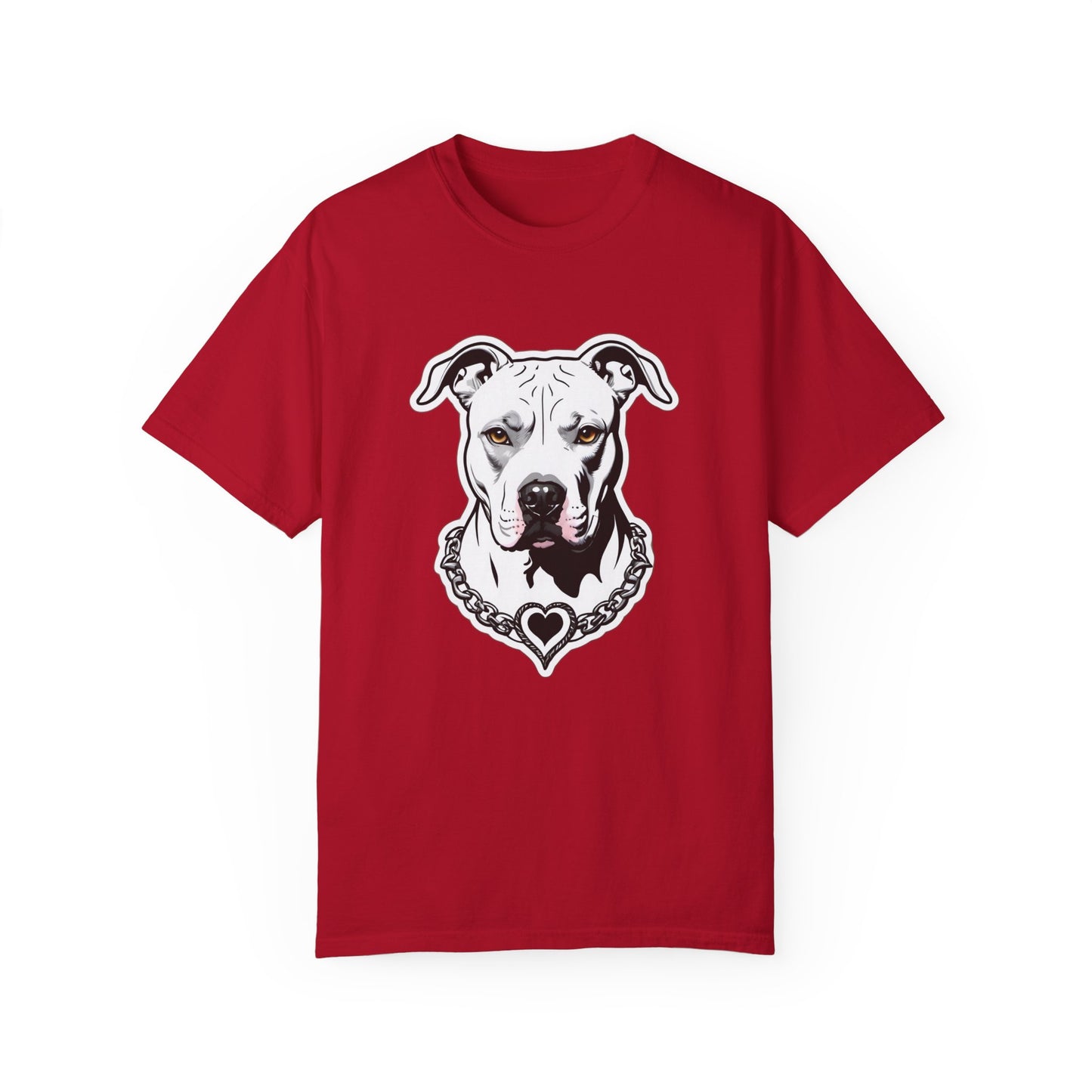 Pitbull Heart Necklace T-shirt