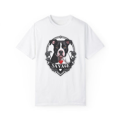 Savage Pitbull Hanging Heart T-Shirt