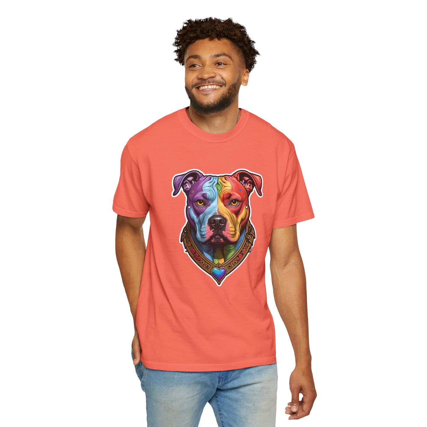 Pitbull Rainbow Head