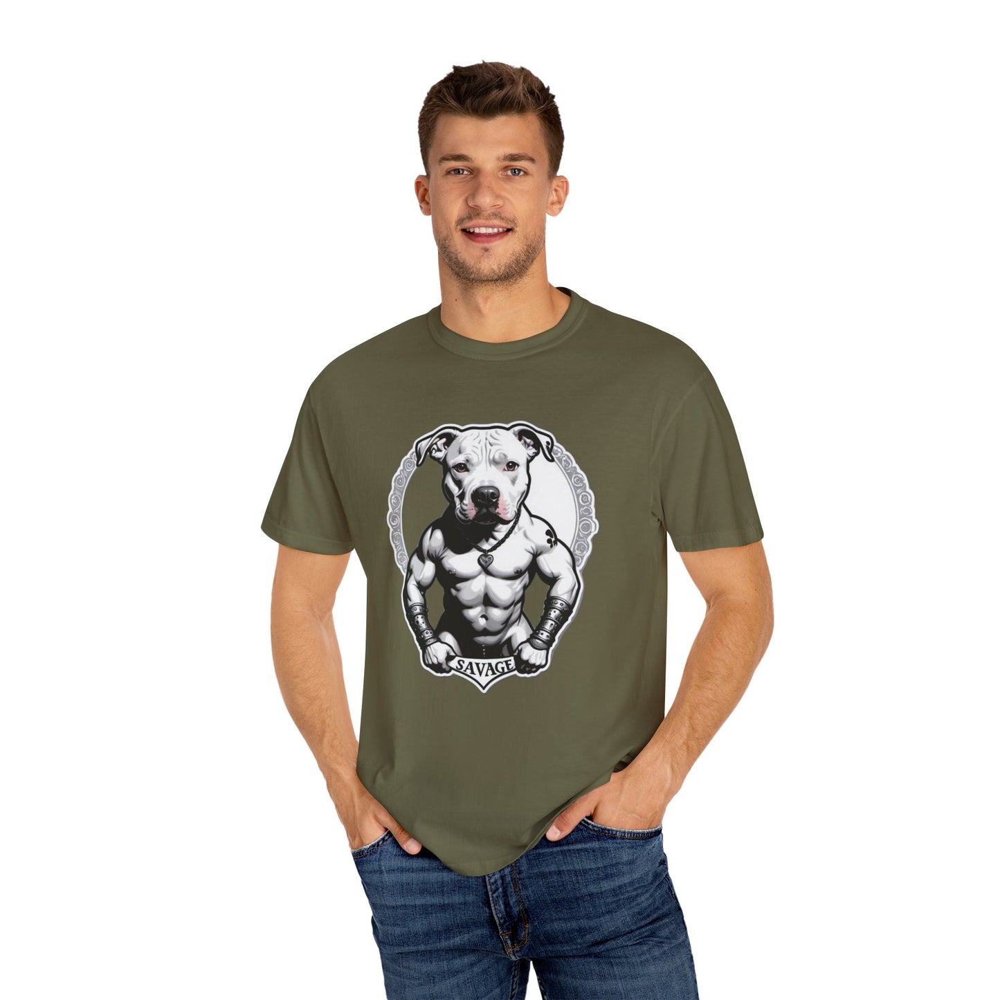 Savage Pitbull Crest T-shirt