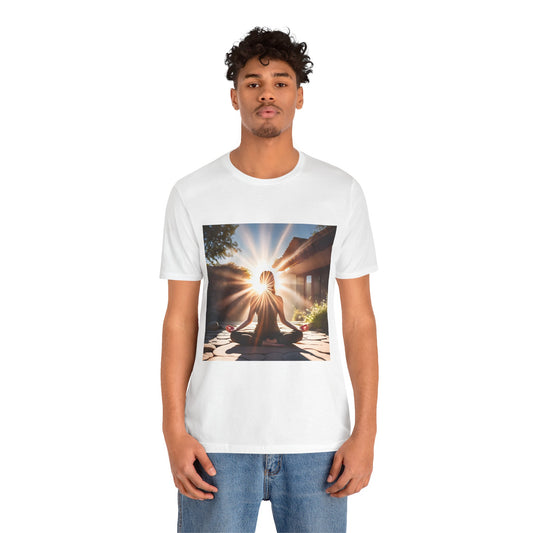 Sunrise Meditation T‑Shirt — Yoga & Mindfulness Graphic