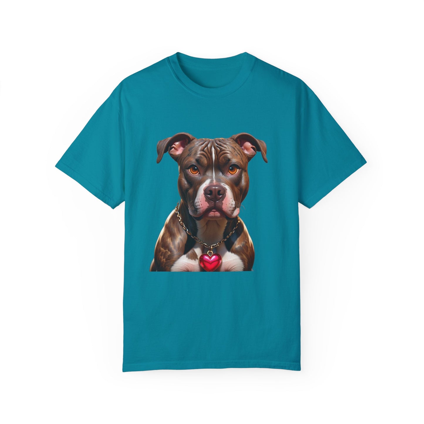 Pitbull Heart Necklace T-shirt