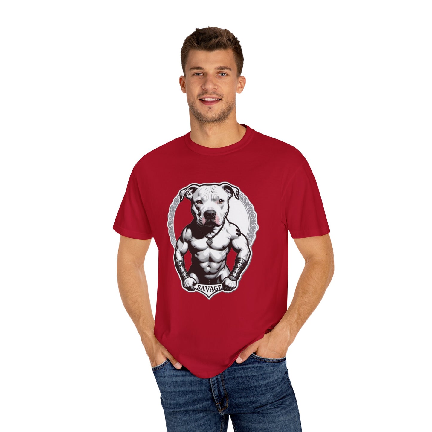 Savage Pitbull Crest T-shirt