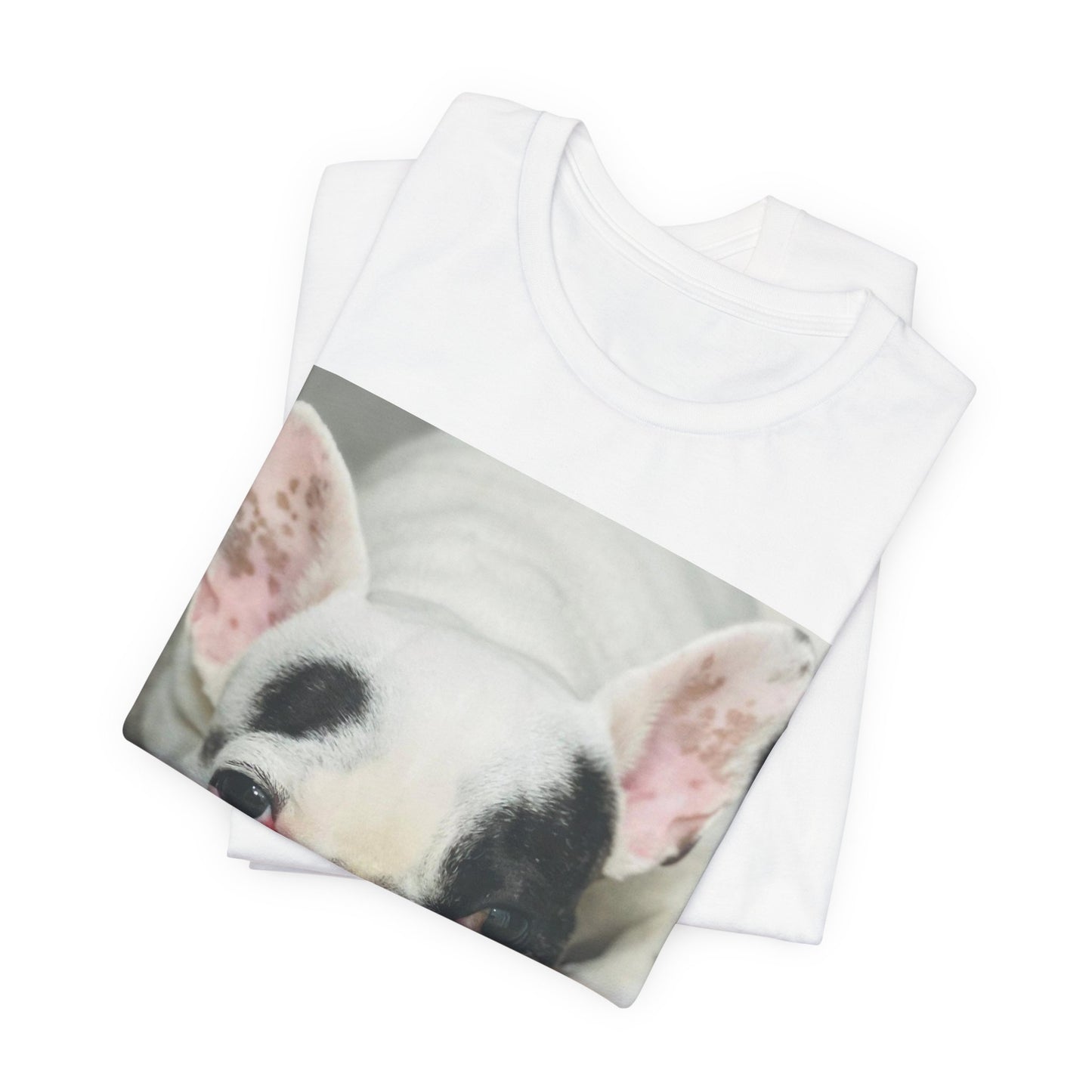 French Bulldog Photo Tee - Cute Relaxed Pup Graphic T-Shirt