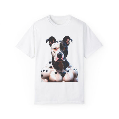 Savage Muscular Pitbull Heart T-shirt