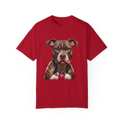 Pitbull Heart Necklace T-shirt