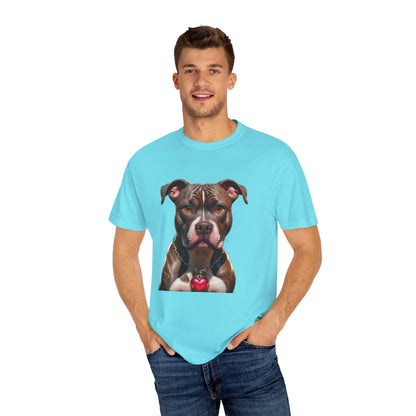 Pitbull Heart Necklace T-shirt