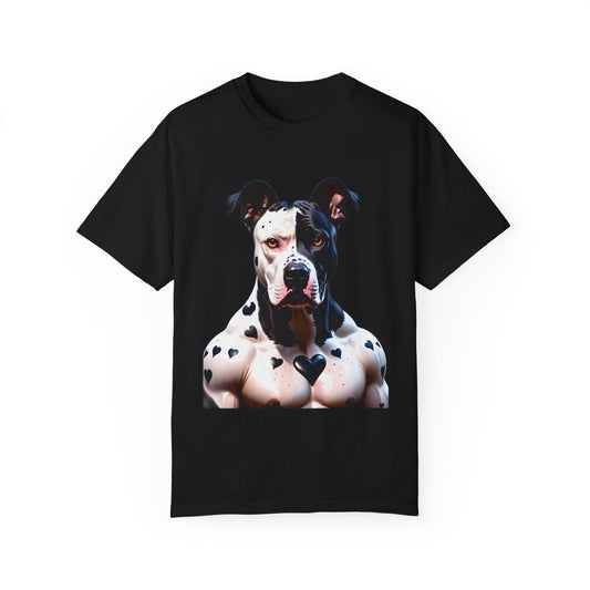 Savage Muscular Pitbull Heart T-shirt