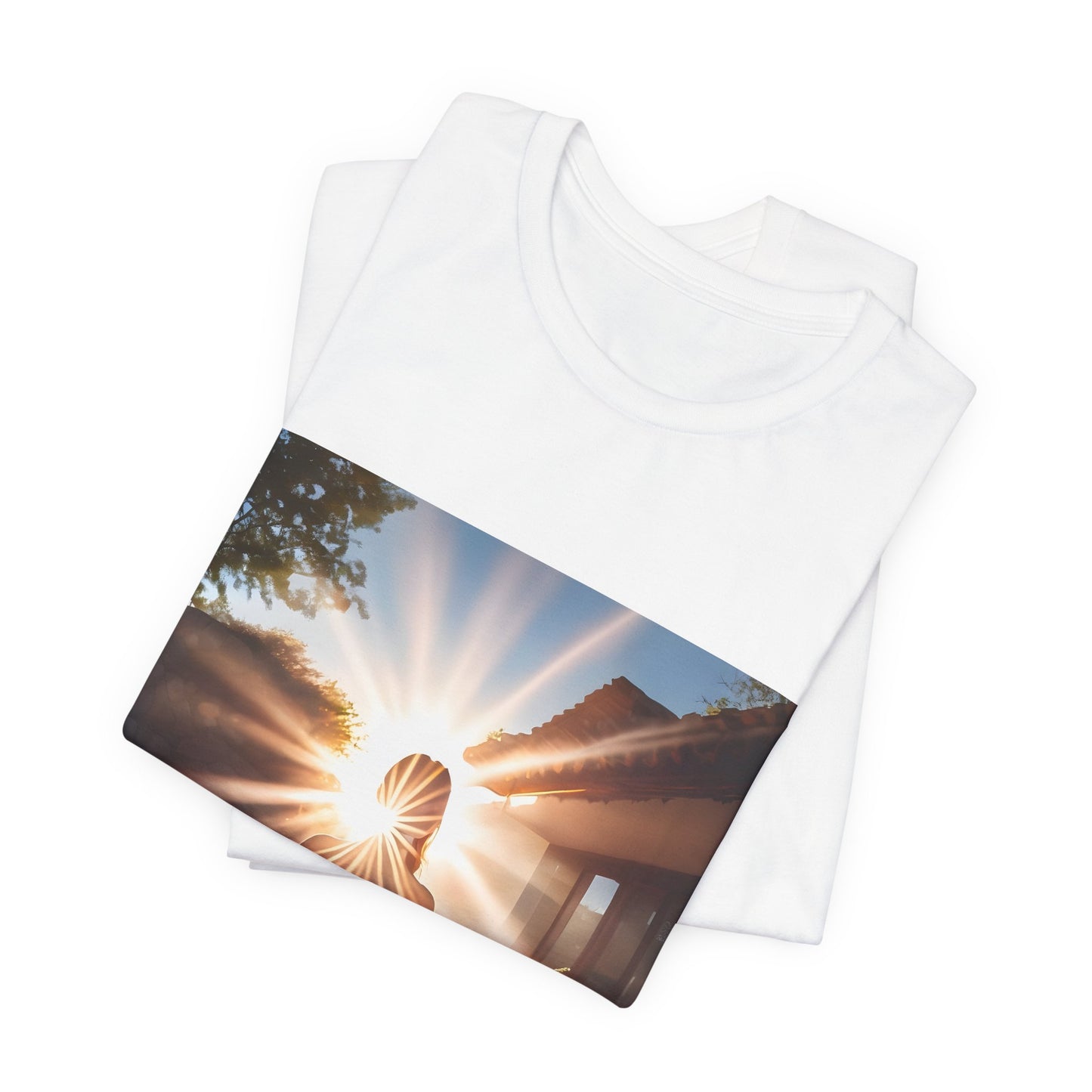 Sunrise Meditation T‑Shirt — Yoga & Mindfulness Graphic