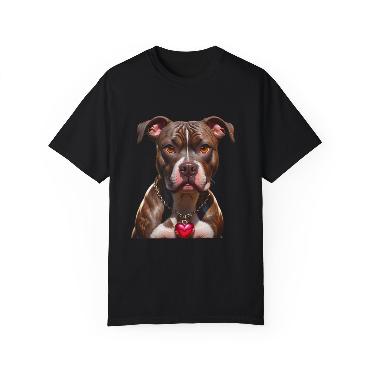 Pitbull Heart Necklace T-shirt