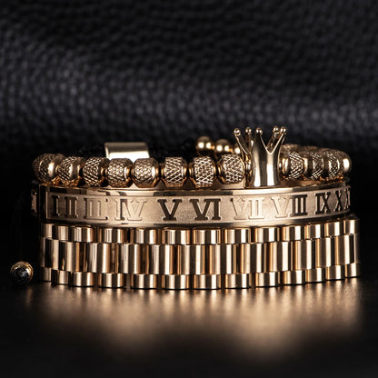 Luxury Roman numeral design bracelet