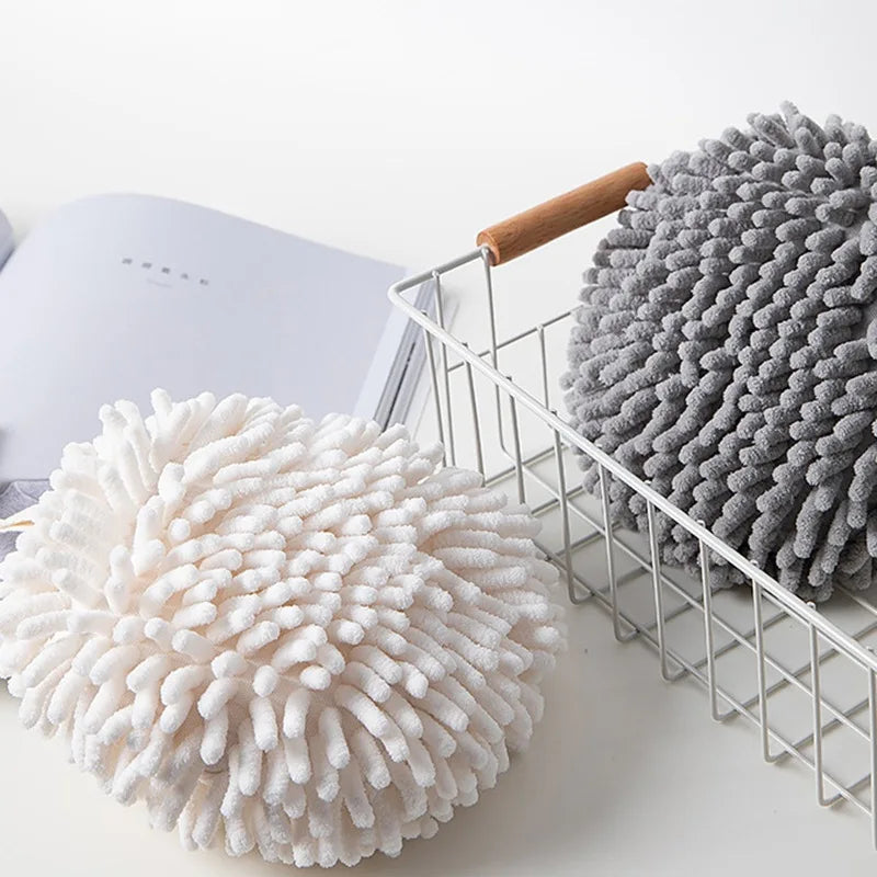 Chenille Hand Towels Kitchen Bathroom Hand Towel Ball