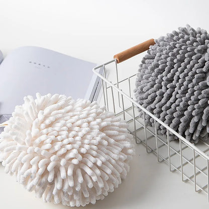 Chenille Hand Towels Kitchen Bathroom Hand Towel Ball