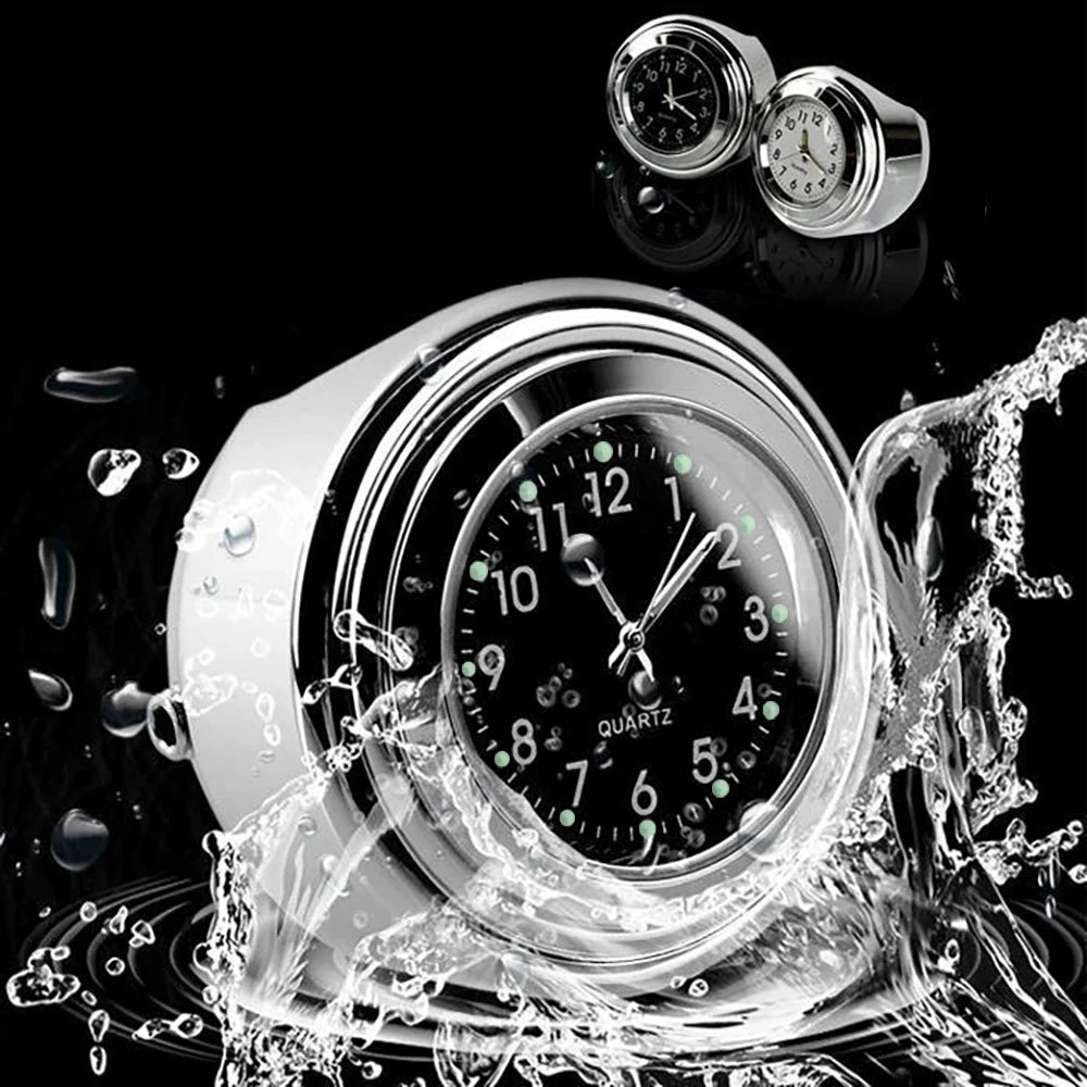 7/8" Motorcycle Clock