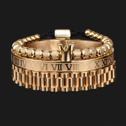 Luxury Roman numeral design bracelet