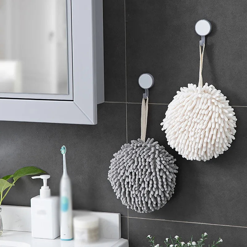 Chenille Hand Towels Kitchen Bathroom Hand Towel Ball