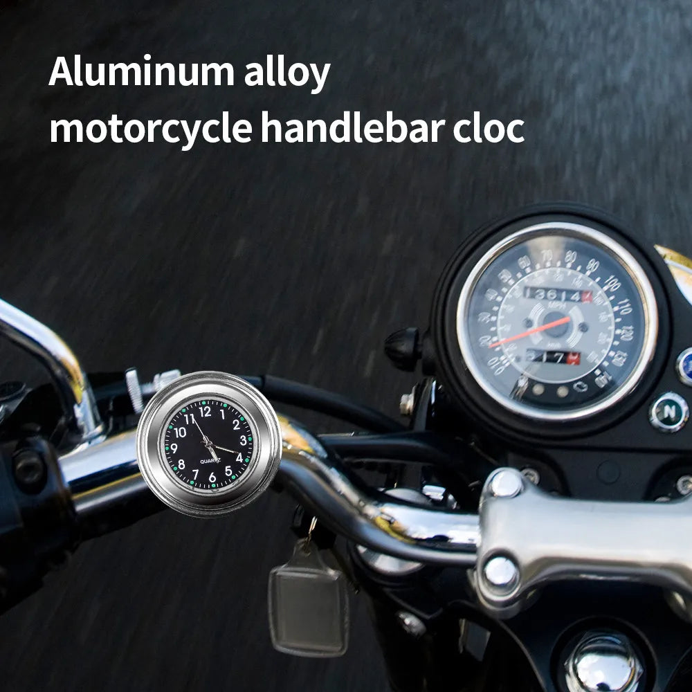 7/8" Motorcycle Clock