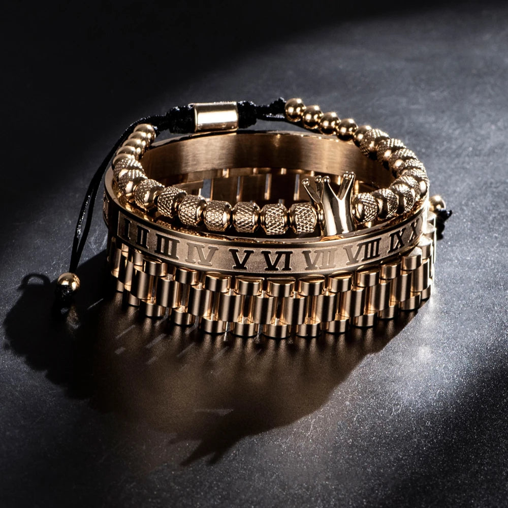 Luxury Roman numeral design bracelet