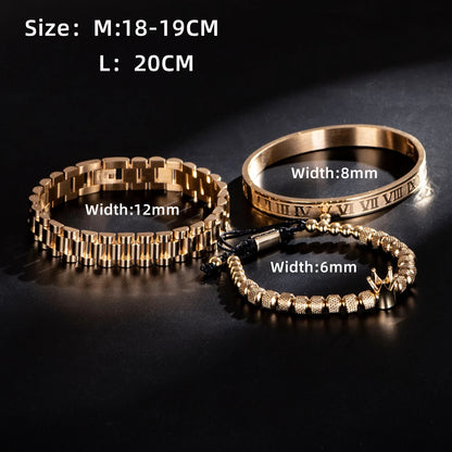 Luxury Roman numeral design bracelet