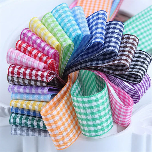 Lattice Plaid Ribbons Bow Ribbon Gift Wrapping