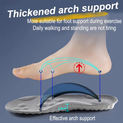 High Elasticity Latex Sport Insoles Soft Shoe Pads