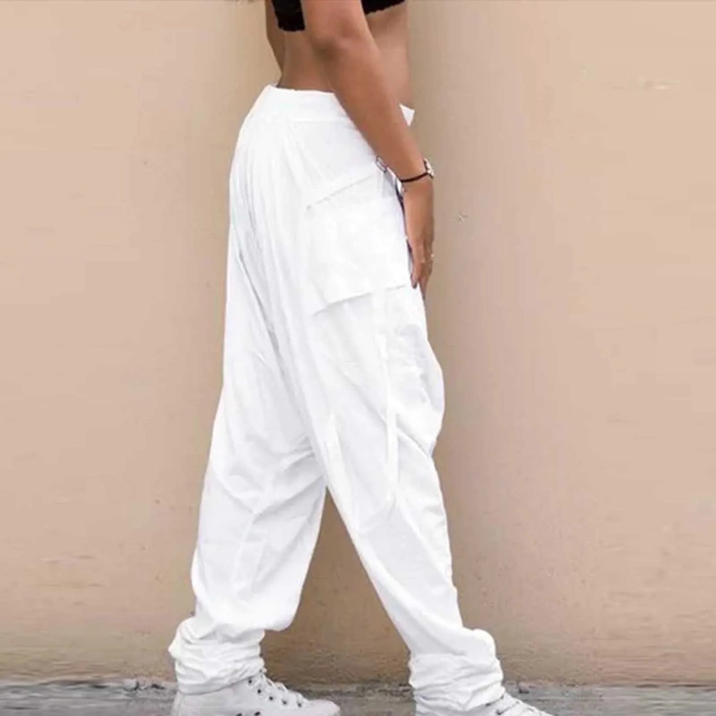 Men Wide Leg Harem Pants