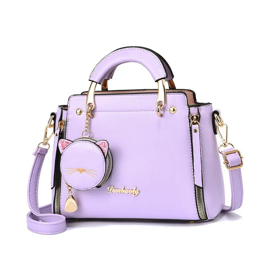 Women's Versatile Liberal Cat Handbag