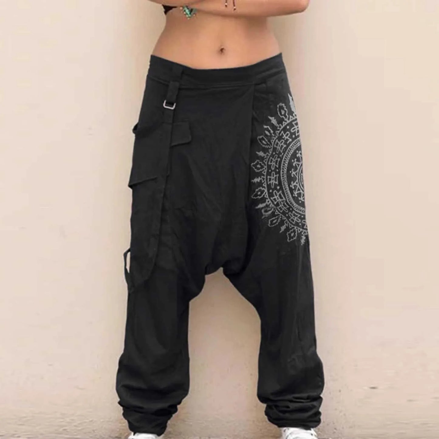 Men Wide Leg Harem Pants