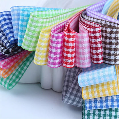 Lattice Plaid Ribbons Bow Ribbon Gift Wrapping