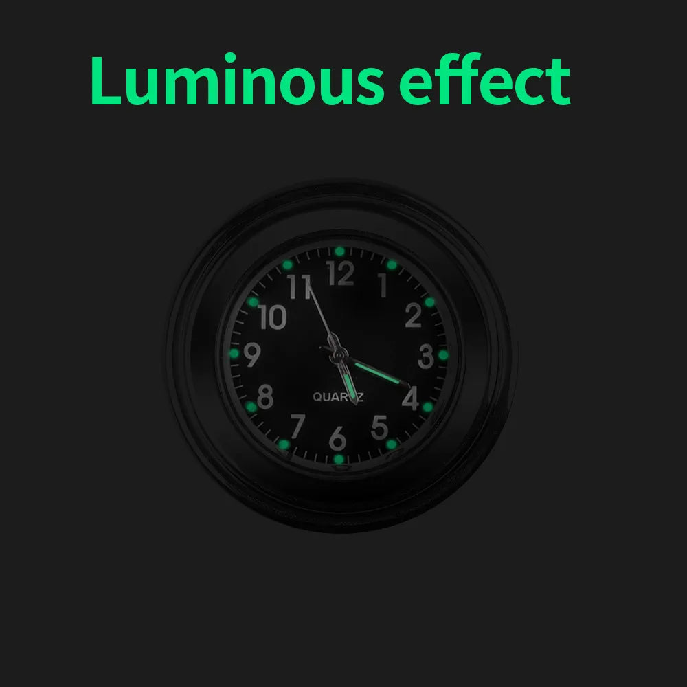 7/8" Motorcycle Clock