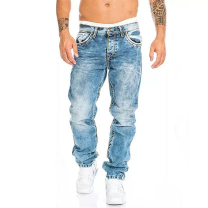 Men's Straight Stretch Slim Jeans