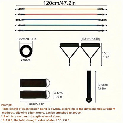 11-Piece Resistance Band Set