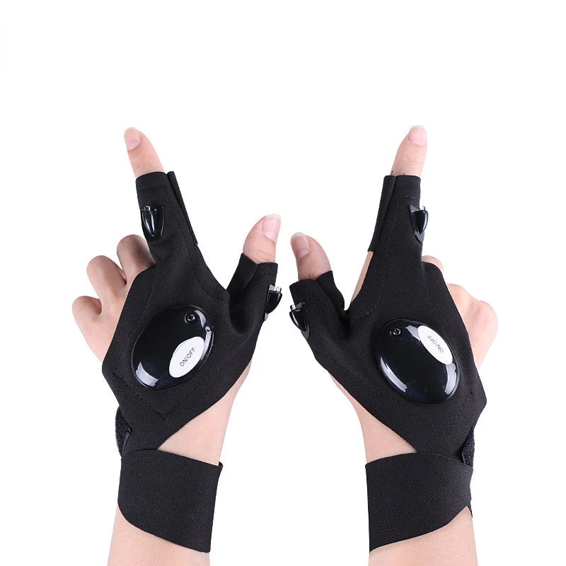 Flashlight Finger Glove