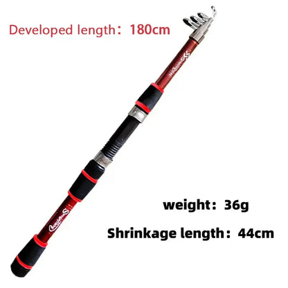 SavageBiz - Telescopic Fishing Rod And with kit