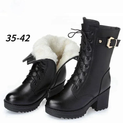 Women's Winter Leather Boots