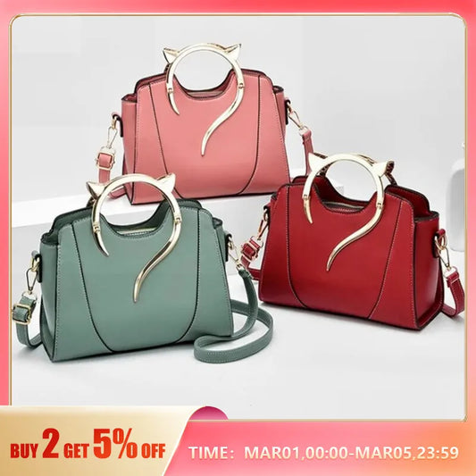 Women Cute Cat Handbag