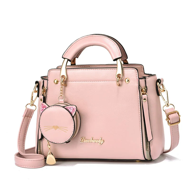 Women's Versatile Liberal Cat Handbag