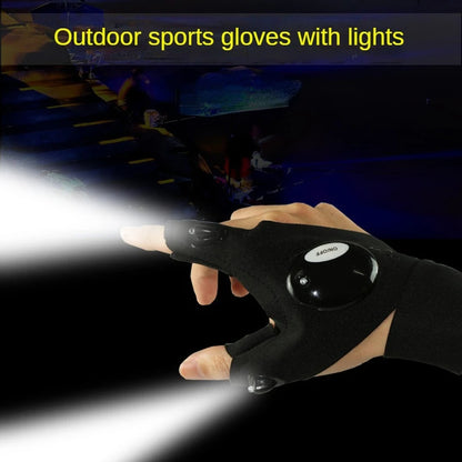 Flashlight Finger Glove