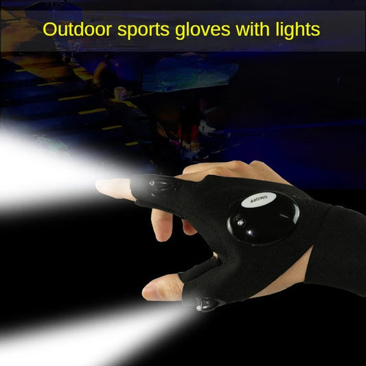 Flashlight Finger Glove