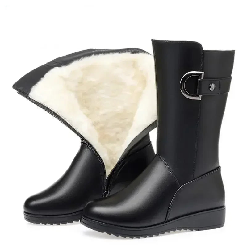 Women's Winter Leather Boots