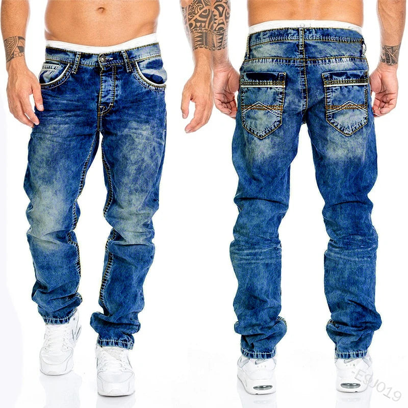 Men's Straight Stretch Slim Jeans