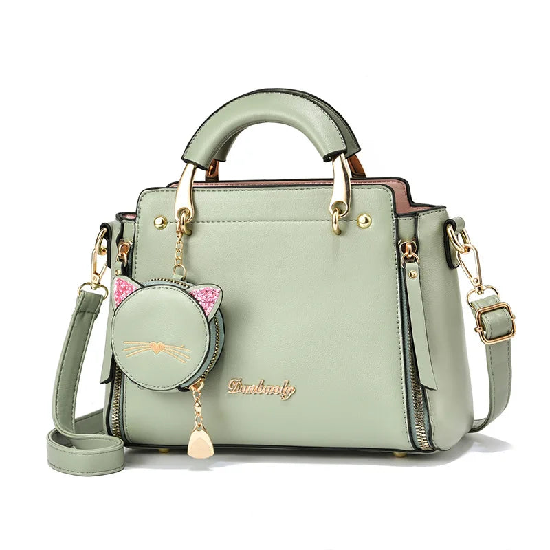 Women's Versatile Liberal Cat Handbag