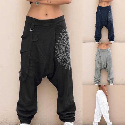 Men Wide Leg Harem Pants