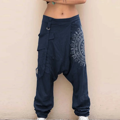 Men Wide Leg Harem Pants